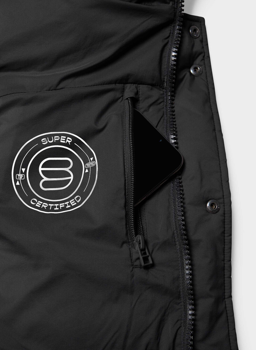 the super puff mid vest - climatte nero