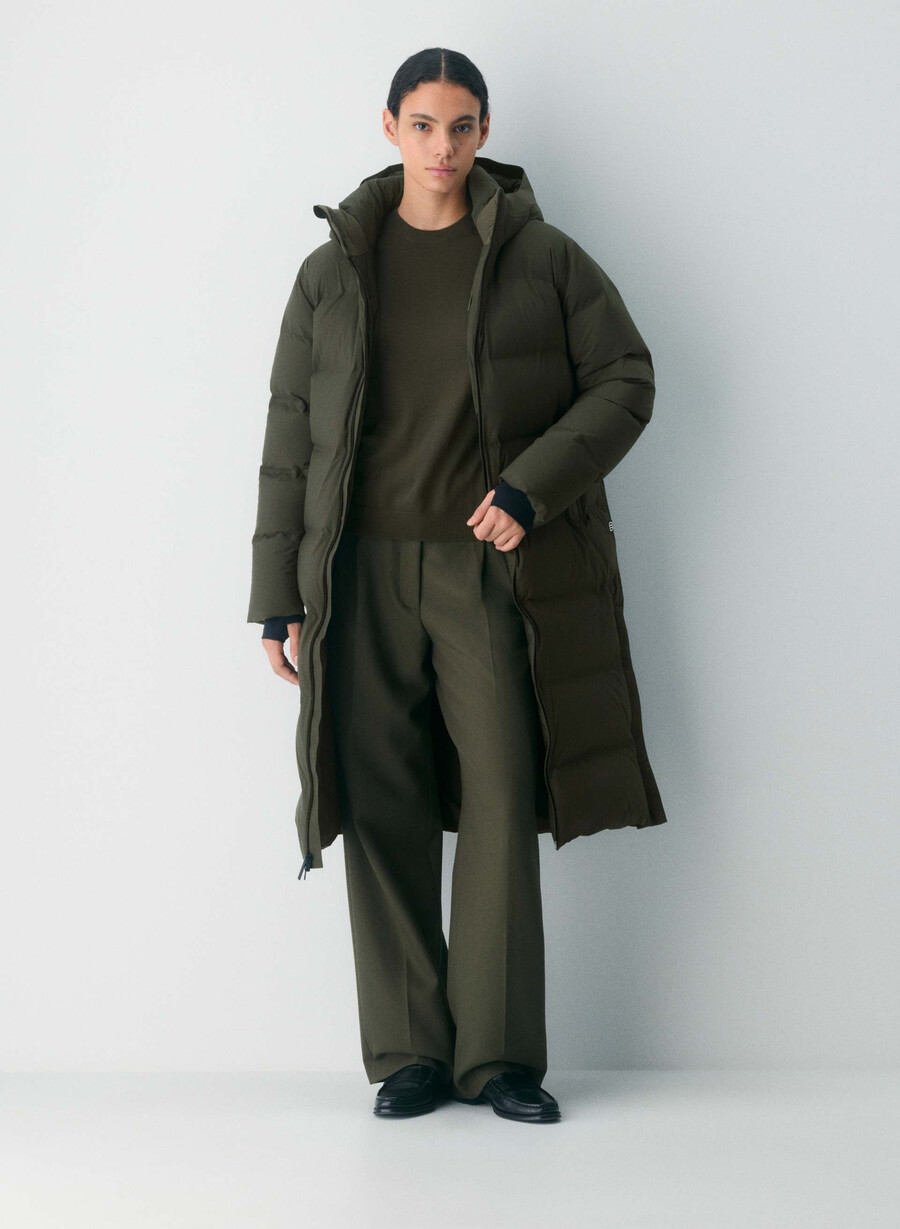 the super puff₂o long - rainstop flint green