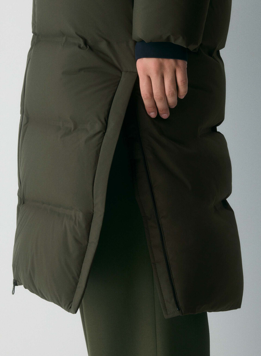 the super puff₂o long - rainstop flint green