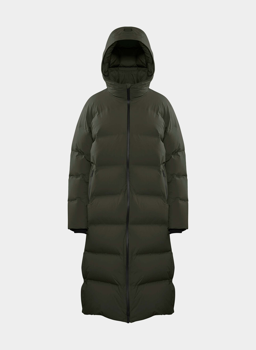 the super puff₂o long - rainstop flint green
