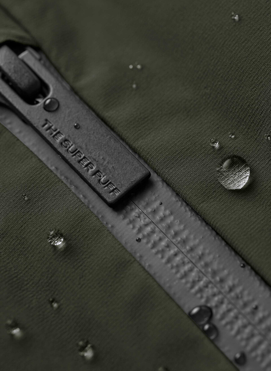 the super puff₂o long - rainstop flint green