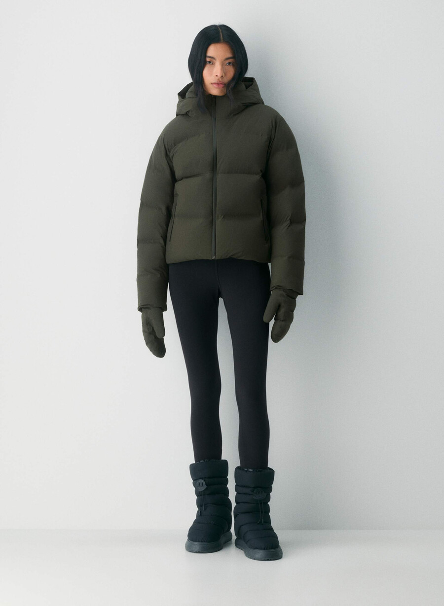 guanto super puff₂o - rainstop flint green