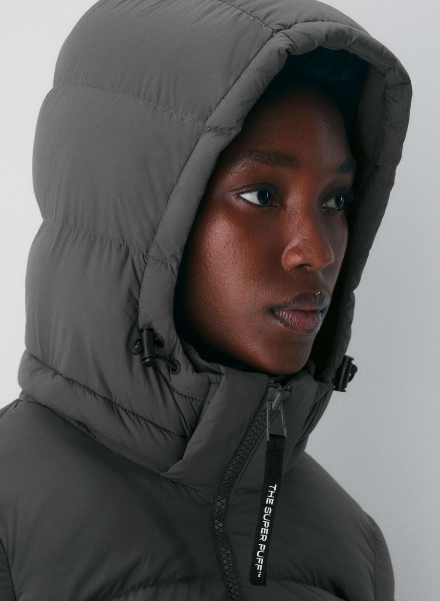 the supersnug puff - climatte grigio carbone