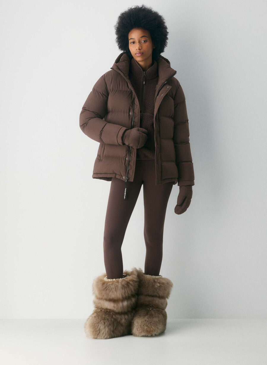 the super puff pro mitten - climatte rich mocha brown