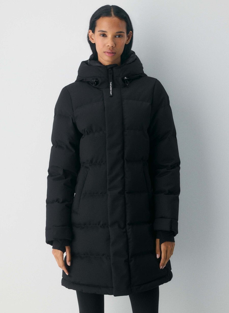 il super arctic parka mid - arctic twill nero