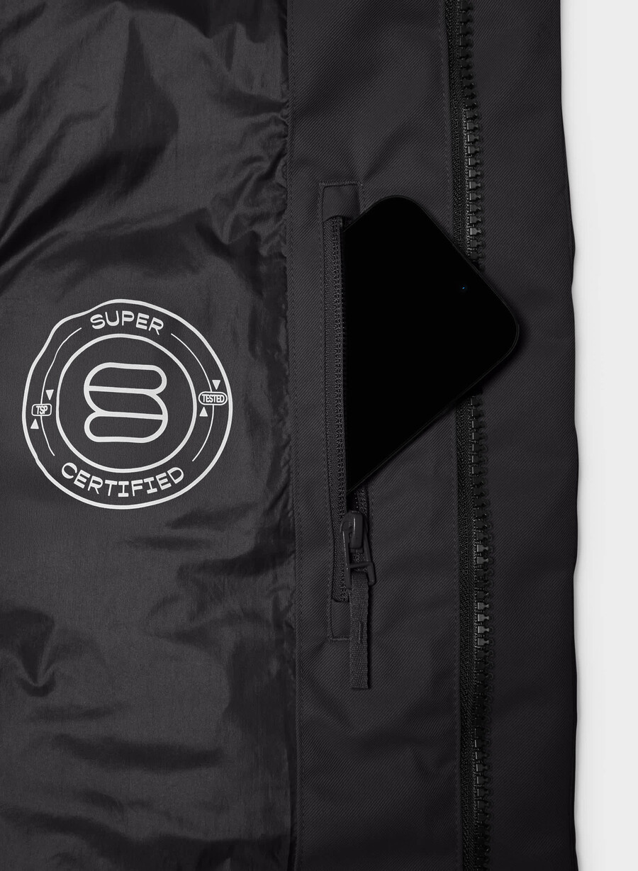 il super arctic parka mid - arctic twill nero