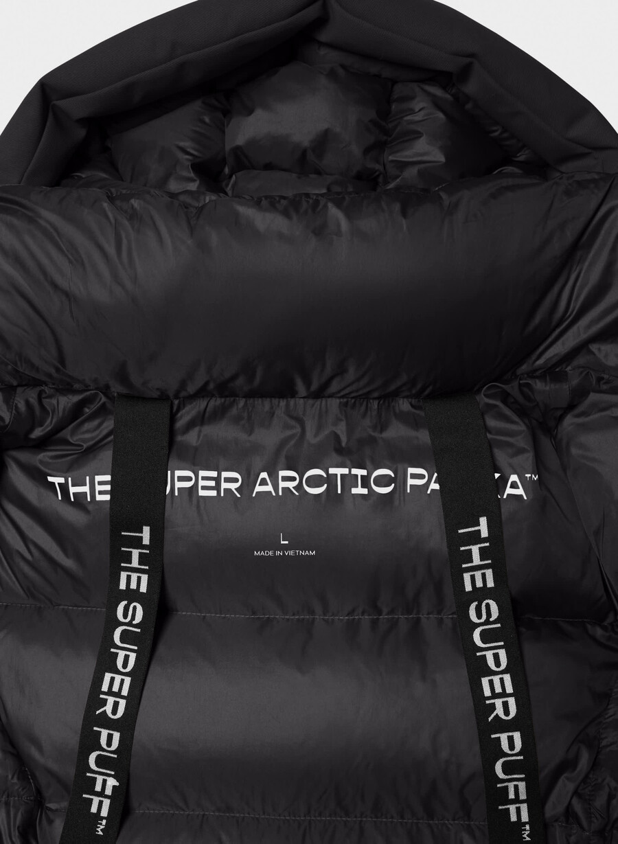 il super arctic parka mid - arctic twill nero