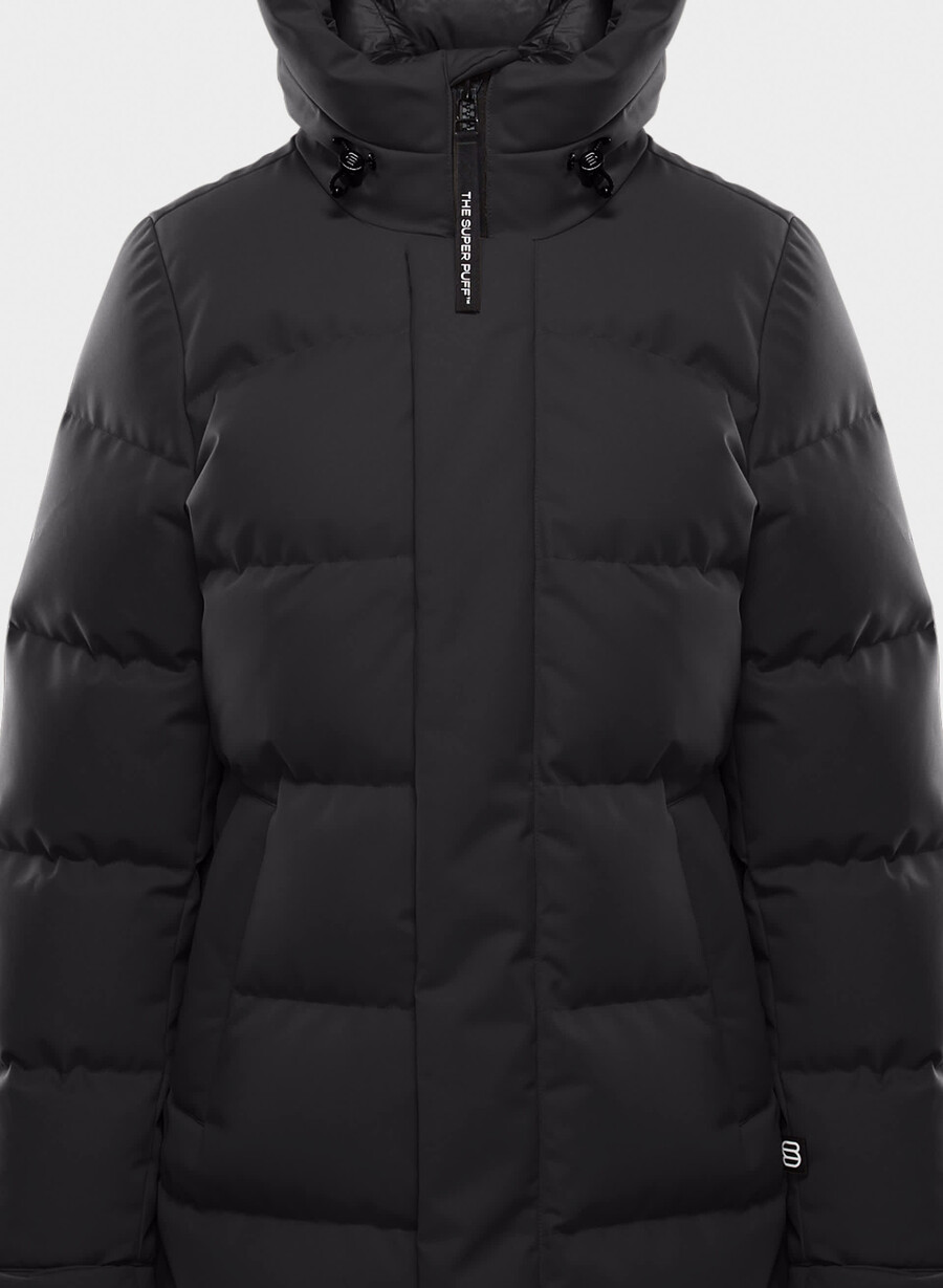 il super arctic parka mid - arctic twill nero