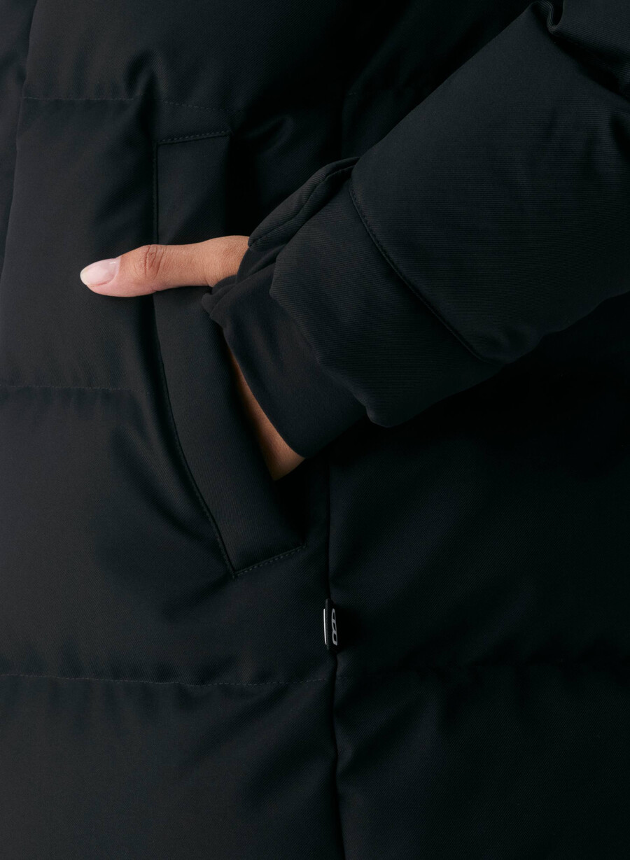 il super arctic parka mid - arctic twill nero