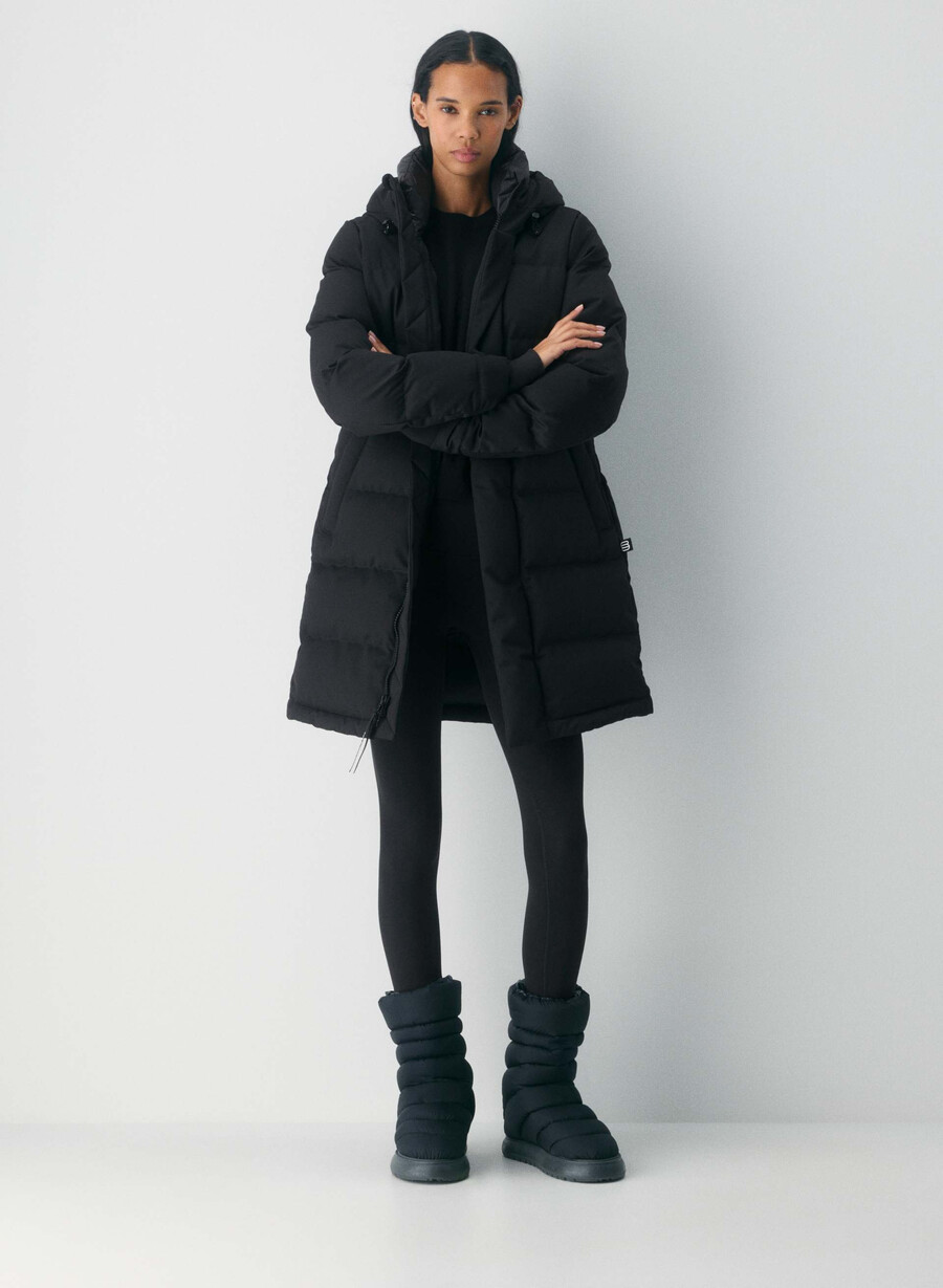 il super arctic parka mid - arctic twill nero