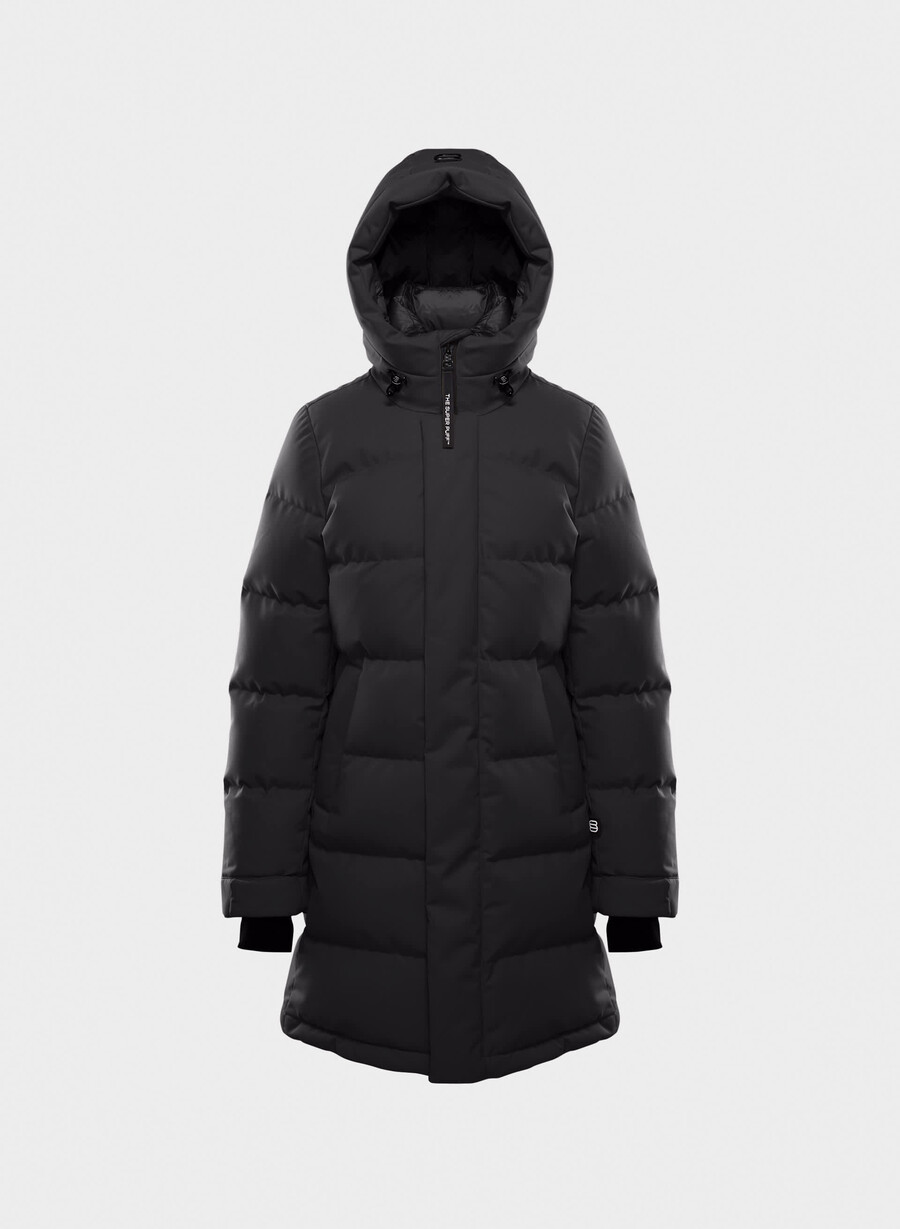 il super arctic parka mid - arctic twill nero