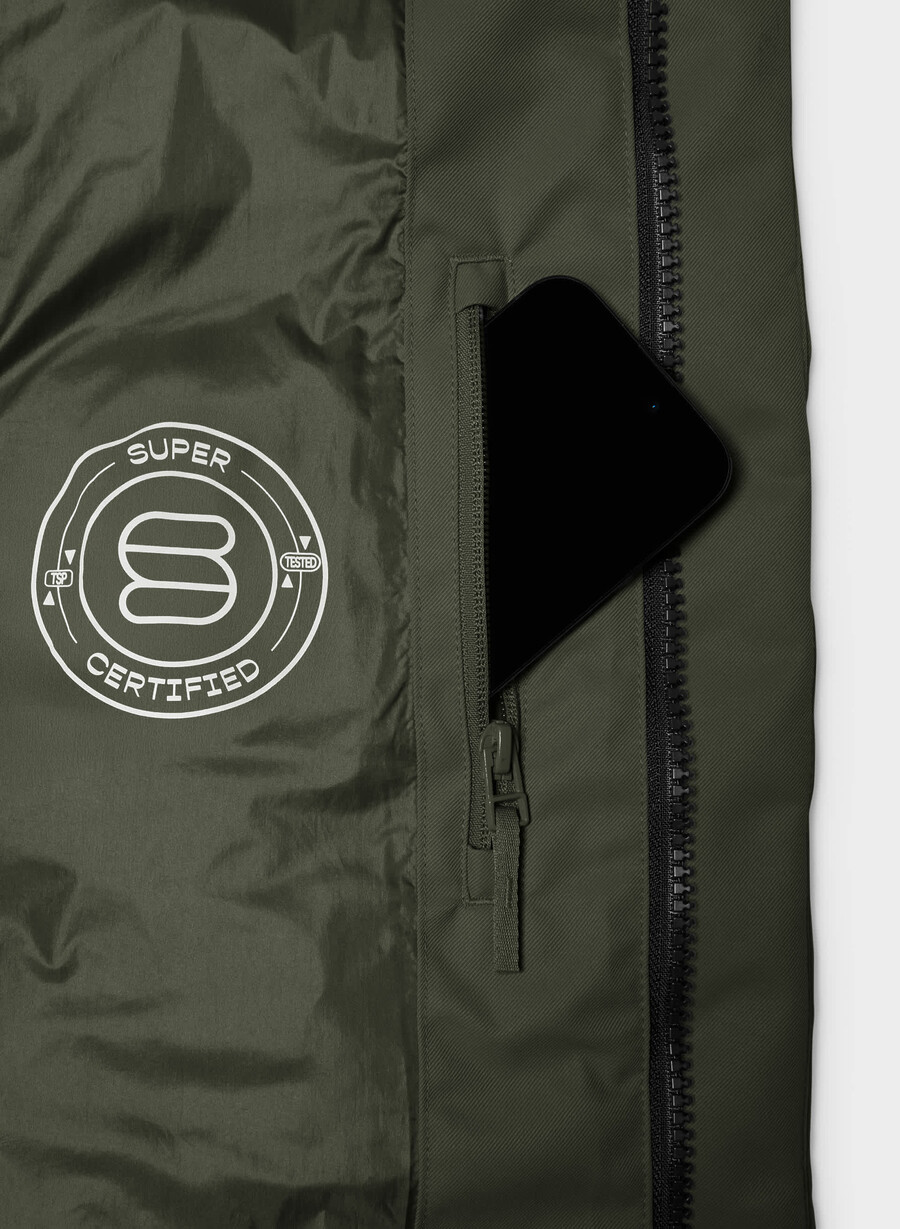 il super arctic parka mid - arctic twill flint green