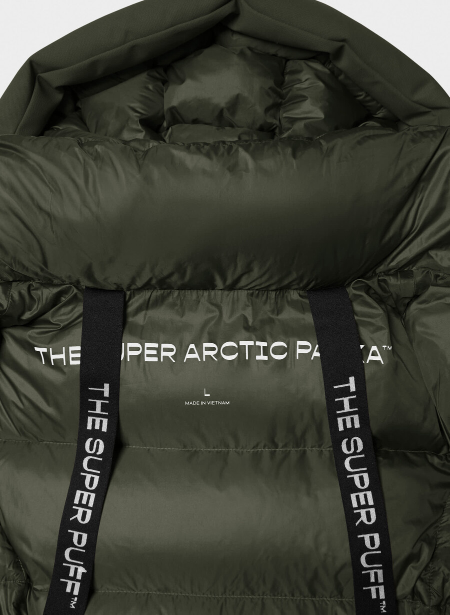 il super arctic parka mid - arctic twill flint green