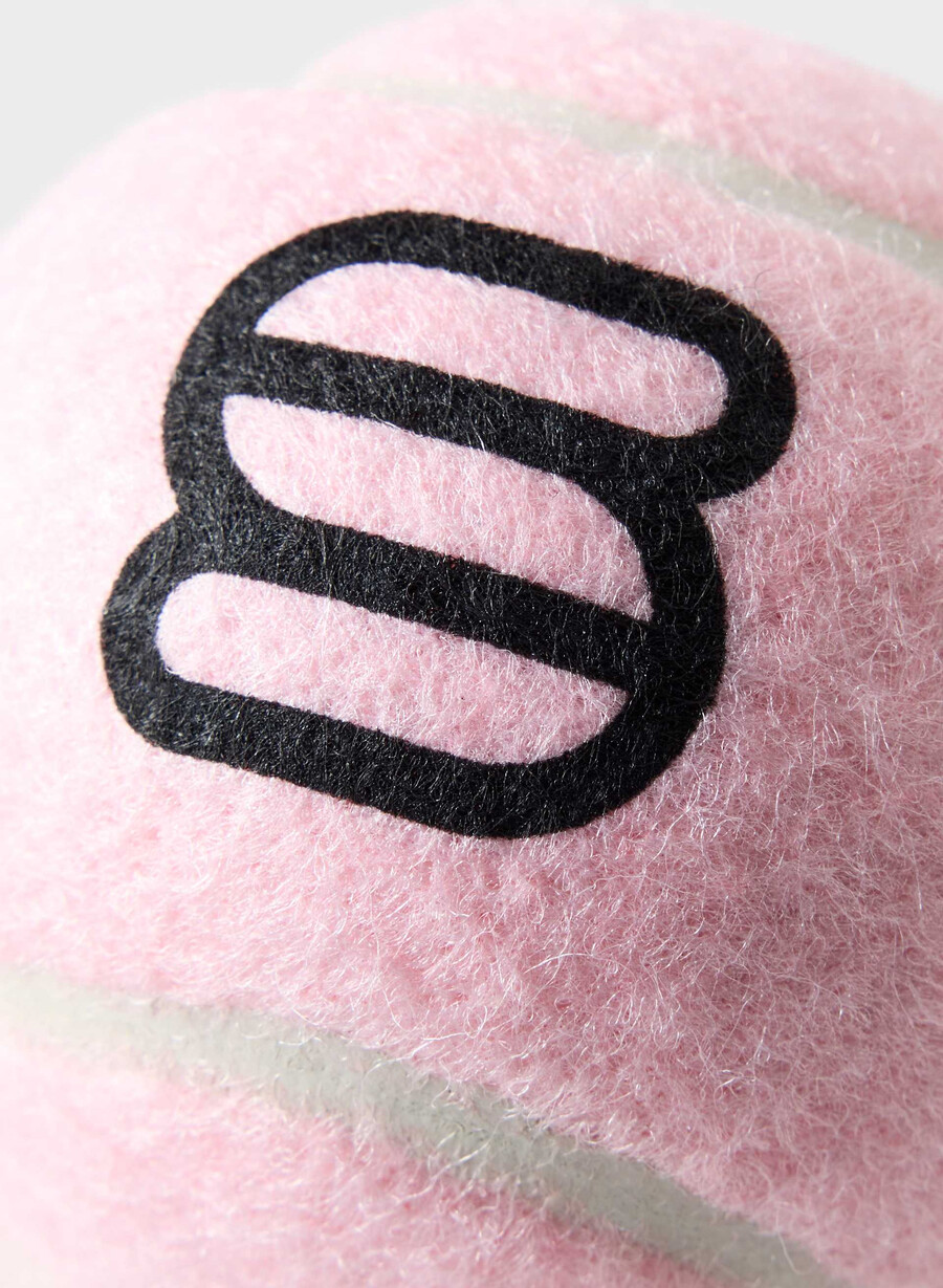 confezione da 3 palline da tennis super puff rosa gesso