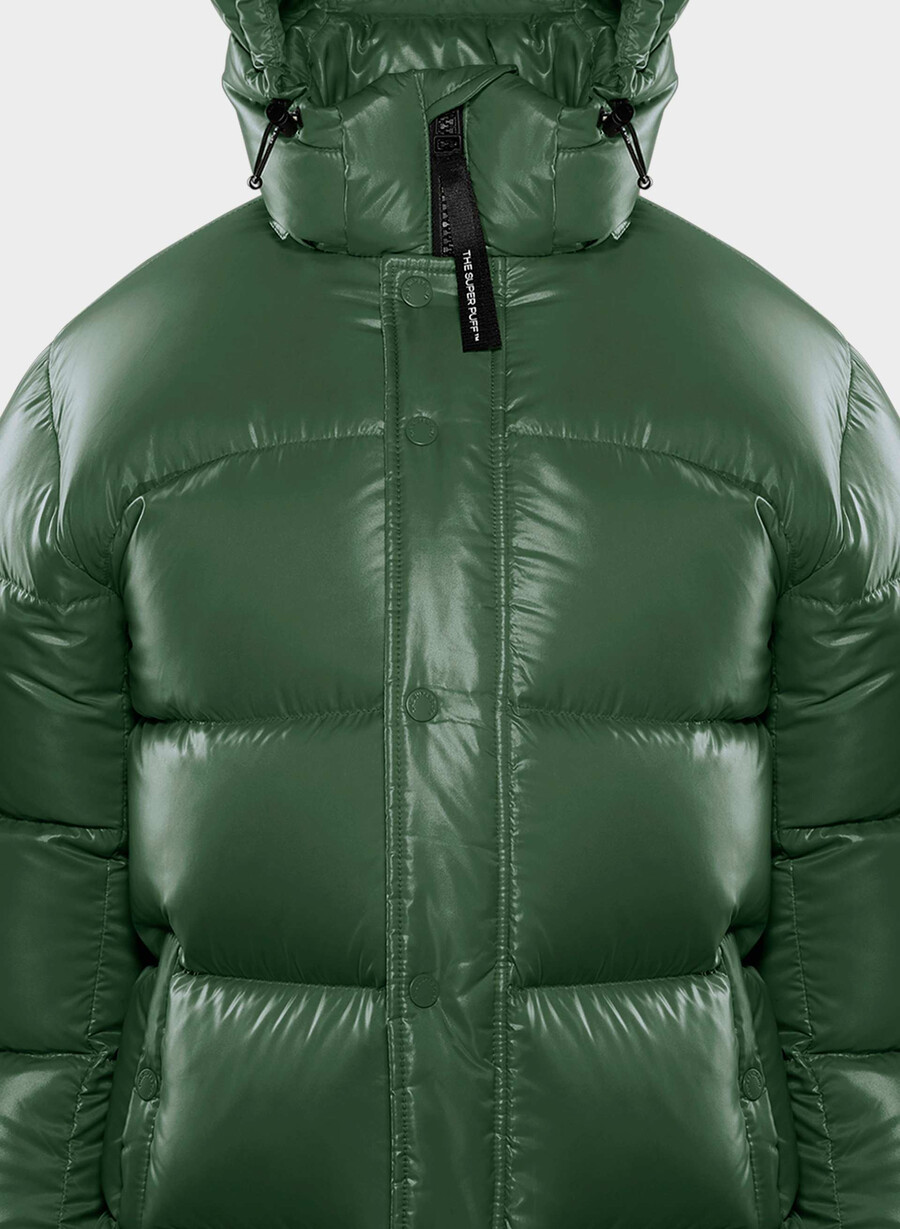 the super puff hi-gloss campus green