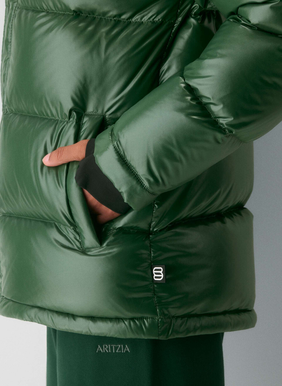 the super puff hi-gloss campus green