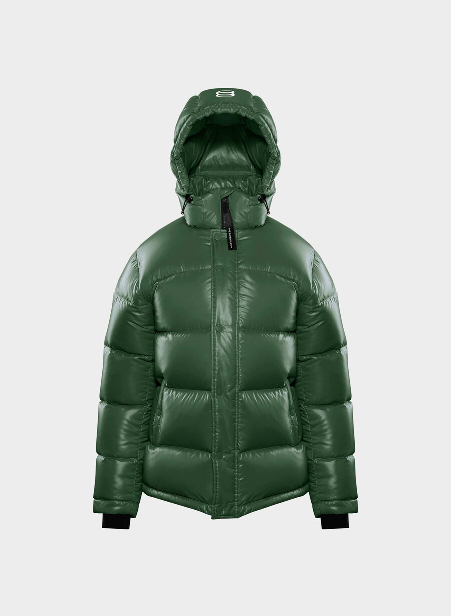 the super puff hi-gloss campus green