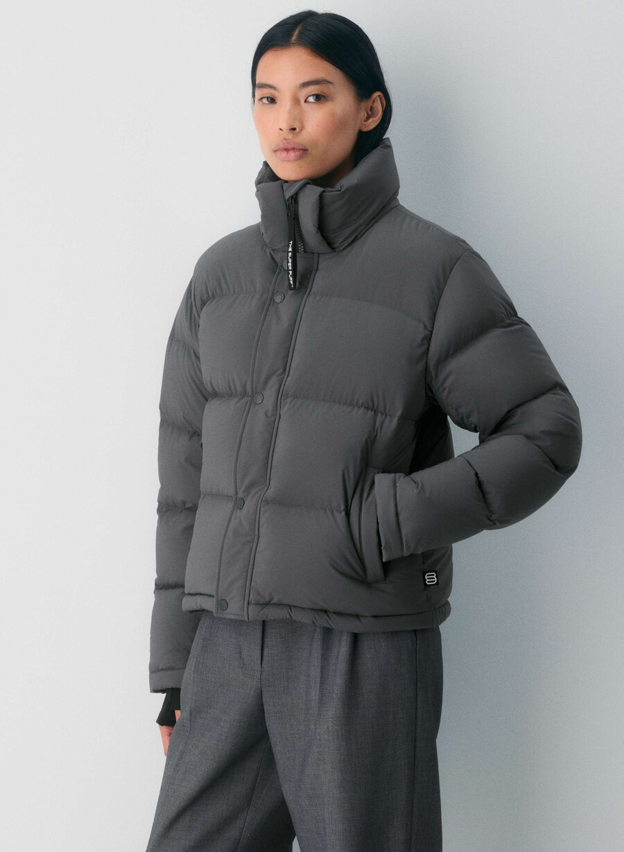 the super puff shorty - climatte grigio carbone