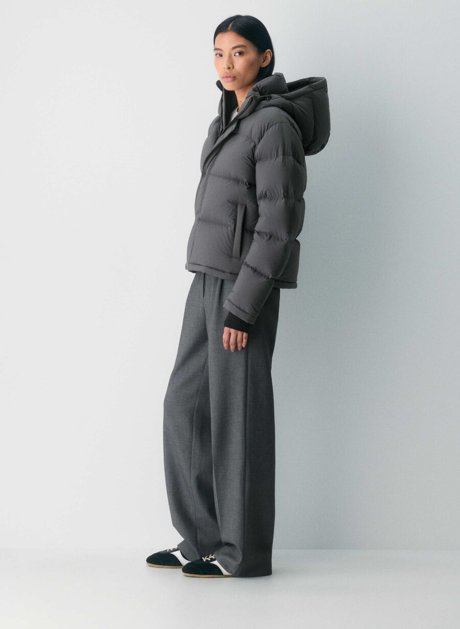 the super puff shorty - climatte grigio carbone
