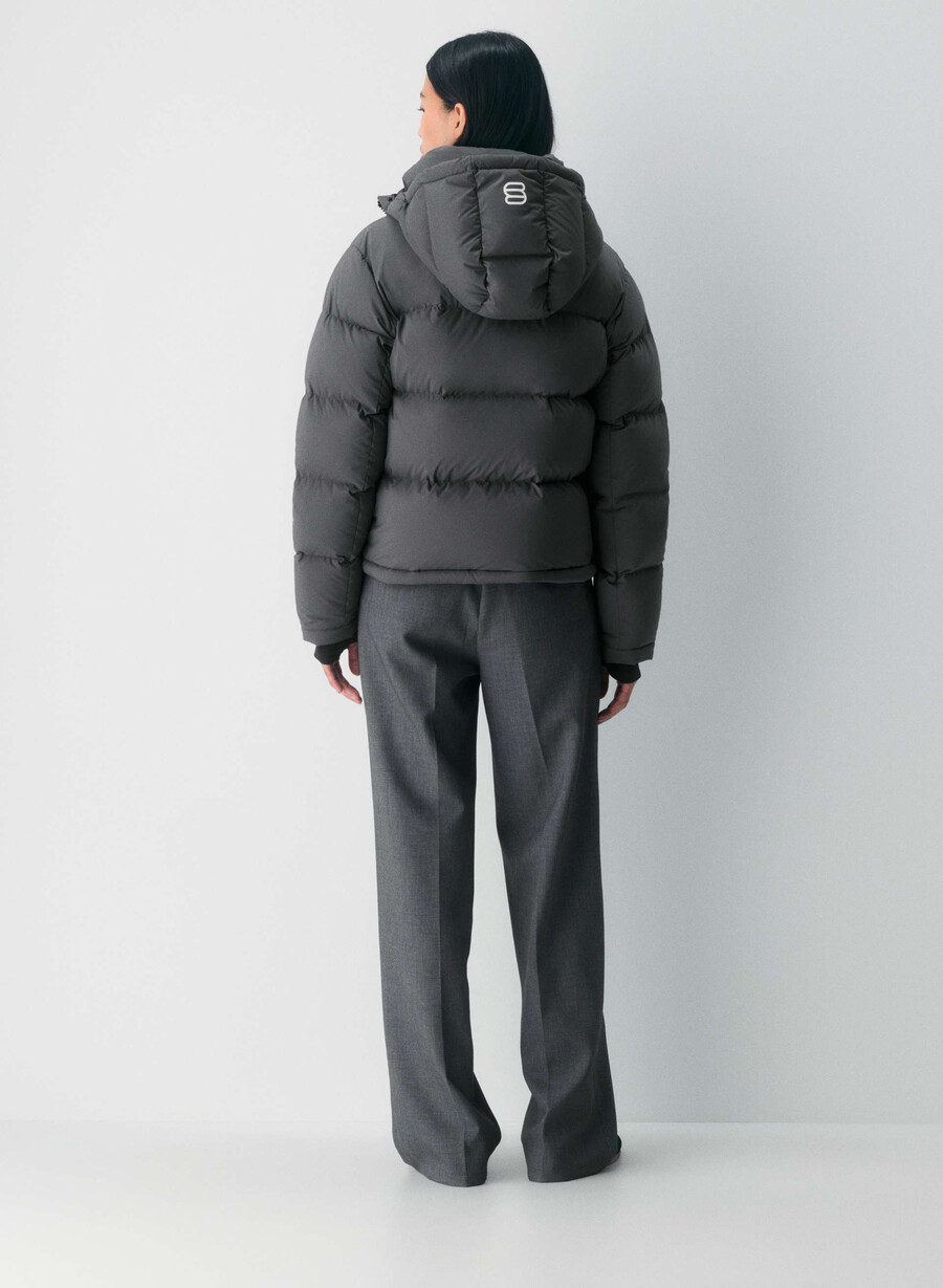 the super puff shorty - climatte grigio carbone
