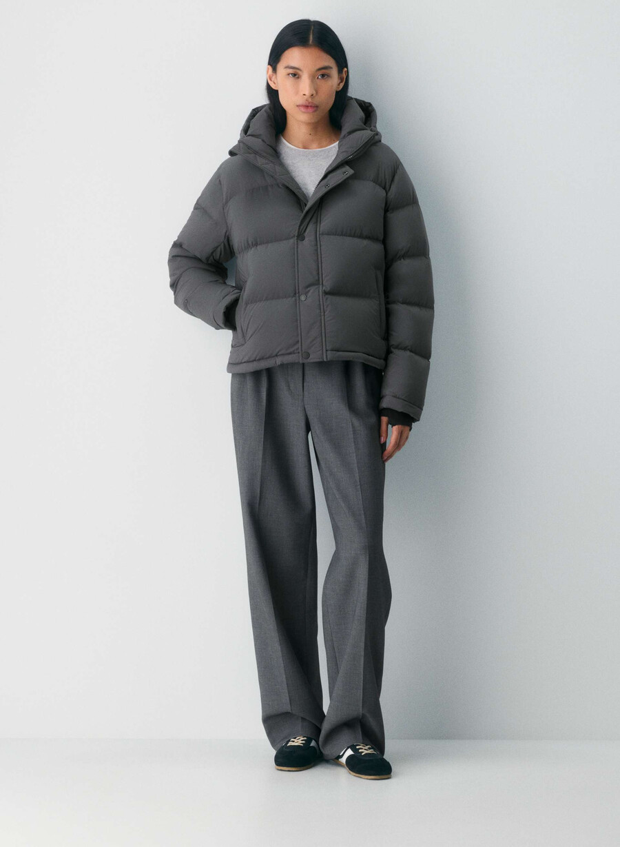 the super puff shorty - climatte grigio carbone