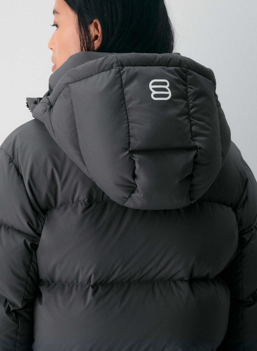 the super puff shorty - climatte grigio carbone