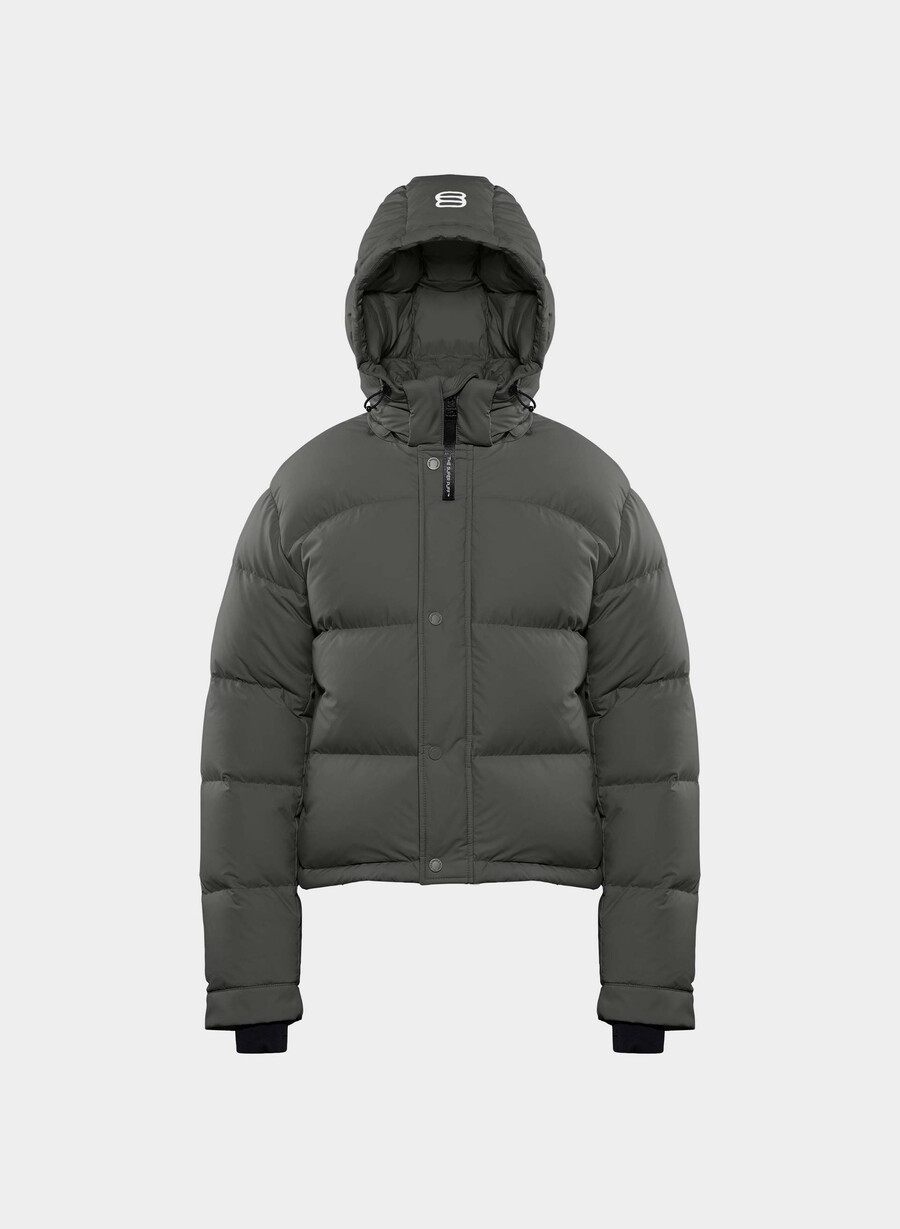 the super puff shorty - climatte grigio carbone