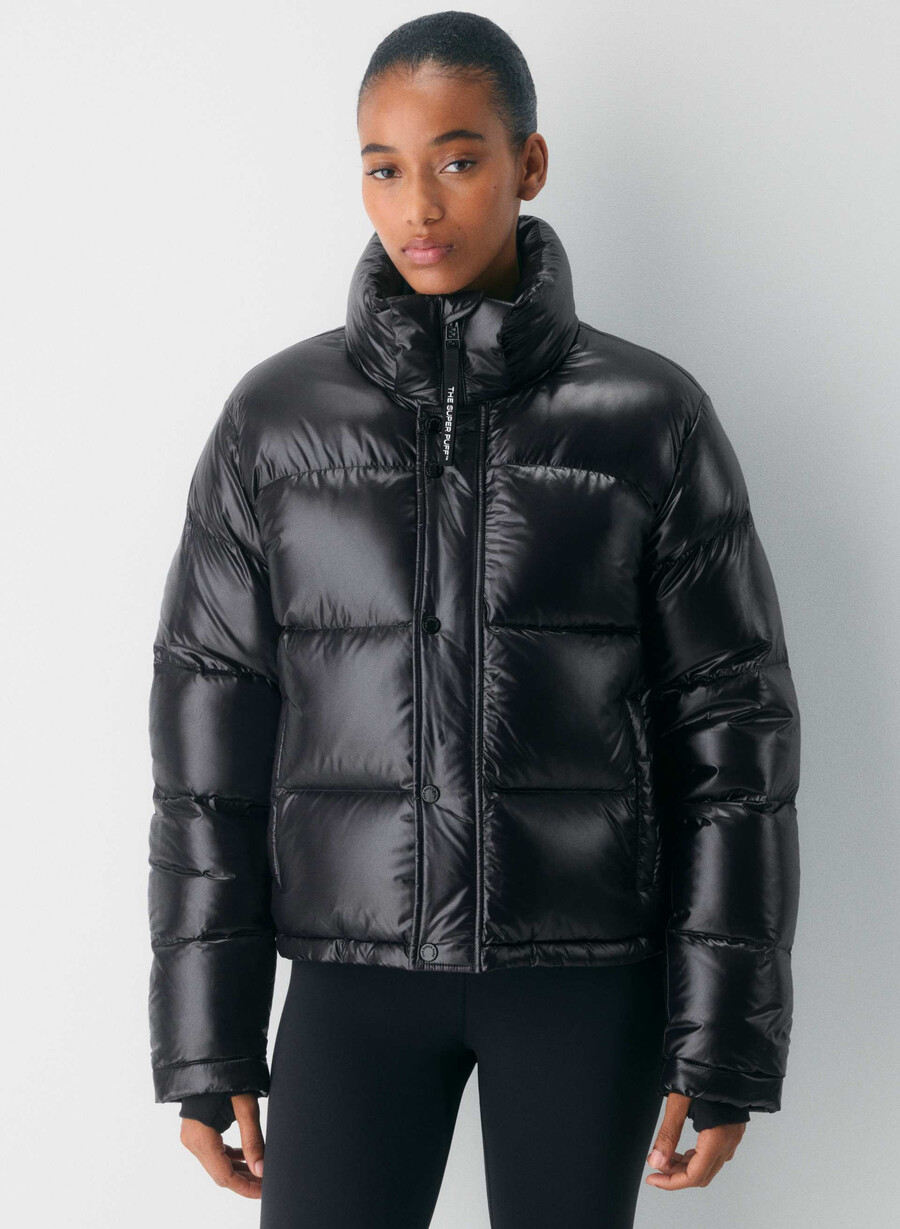 the super puff shorty - nero lucido