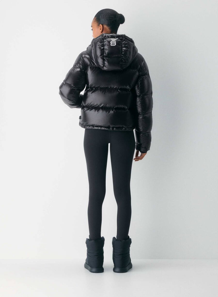 the super puff shorty - nero lucido