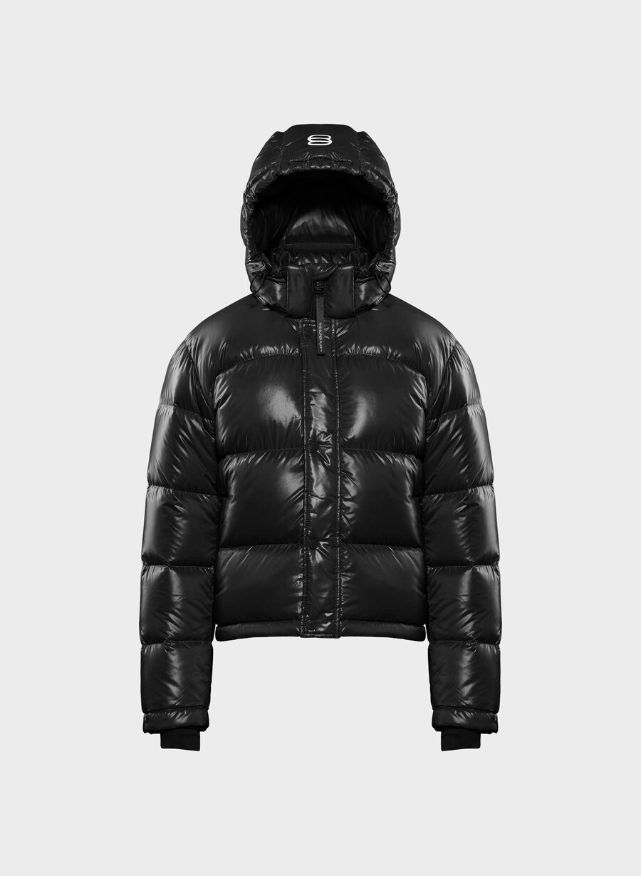 the super puff shorty - nero lucido