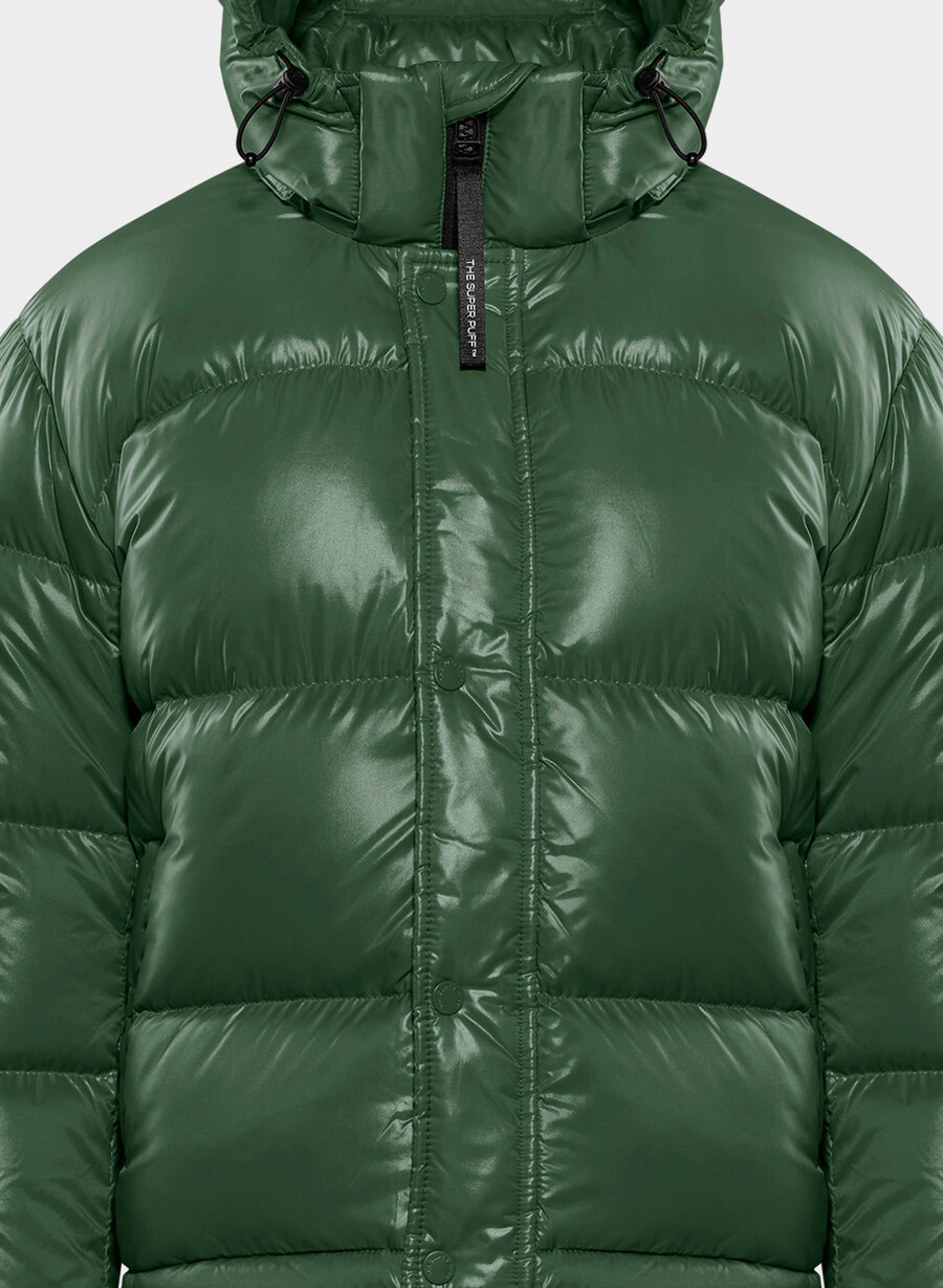 the super puff shorty - verde campus lucido
