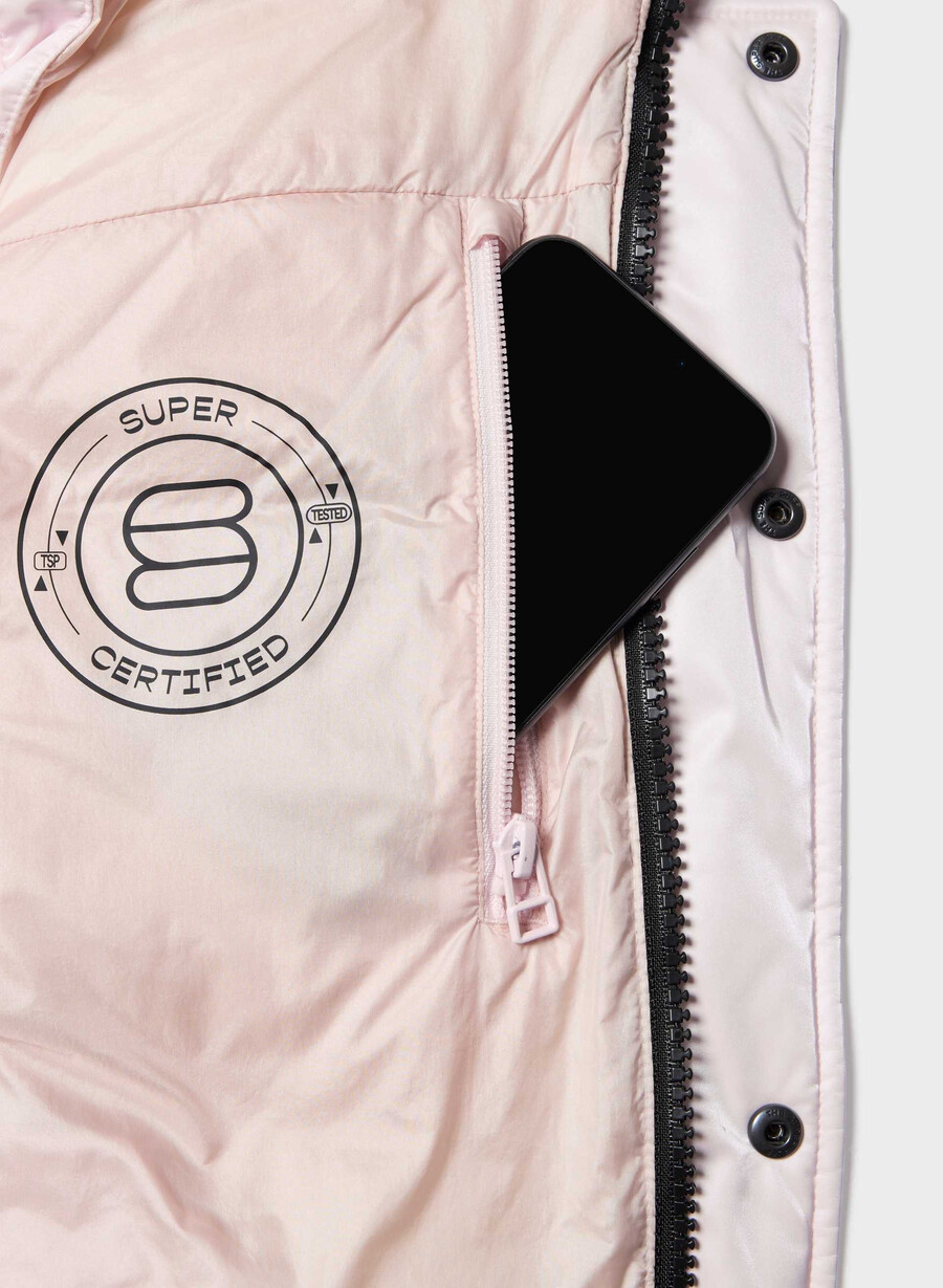 the super puff shorty - liquid shine mochi pink