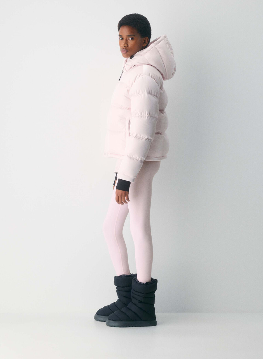 the super puff shorty - liquid shine mochi pink