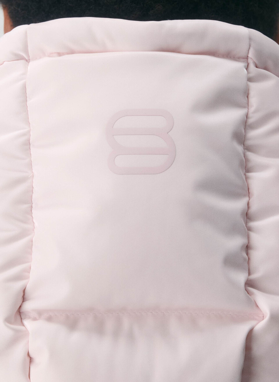 the super puff shorty - liquid shine mochi pink