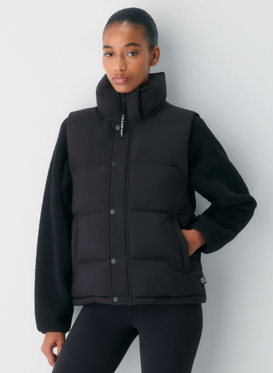 the super puff gilet - climatte nero