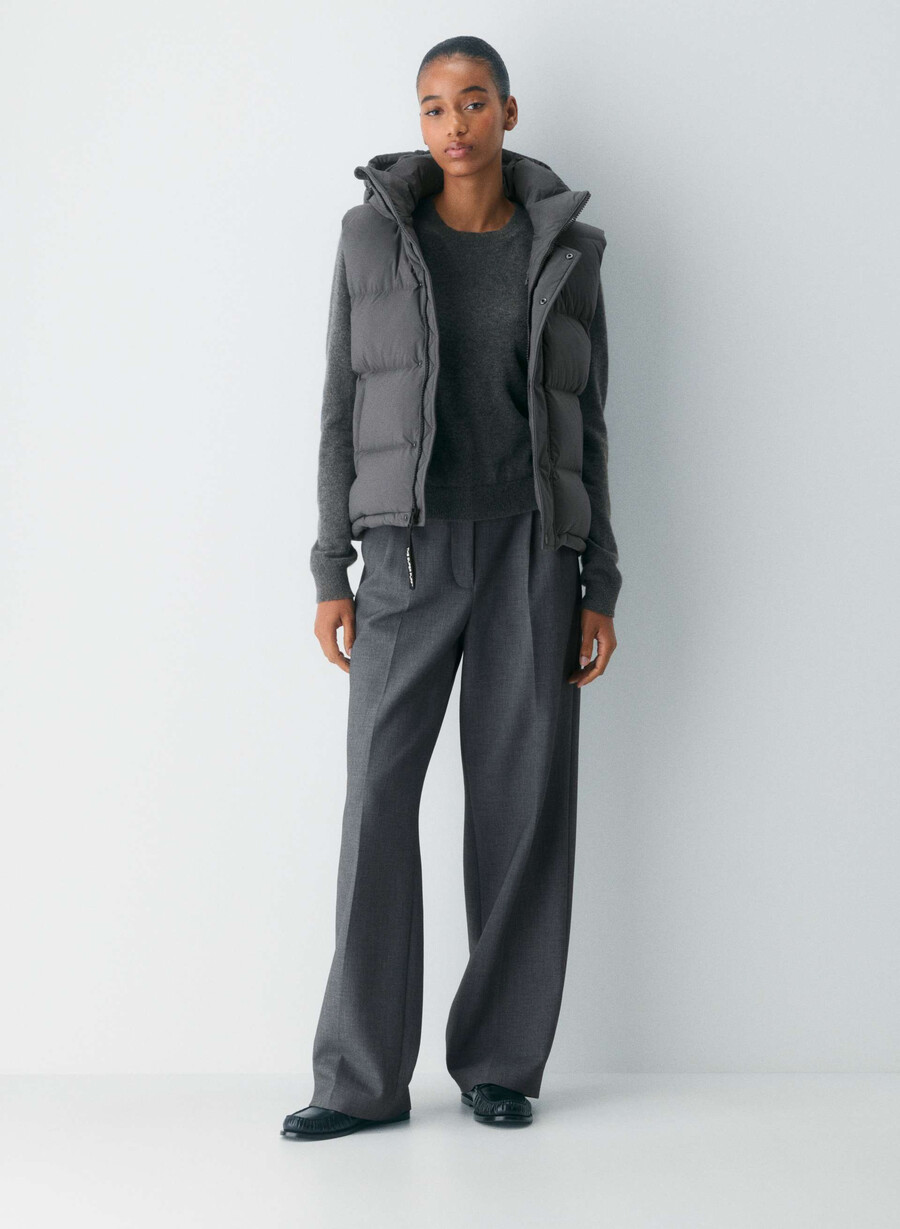 the super puff gilet - climatte grigio carbone