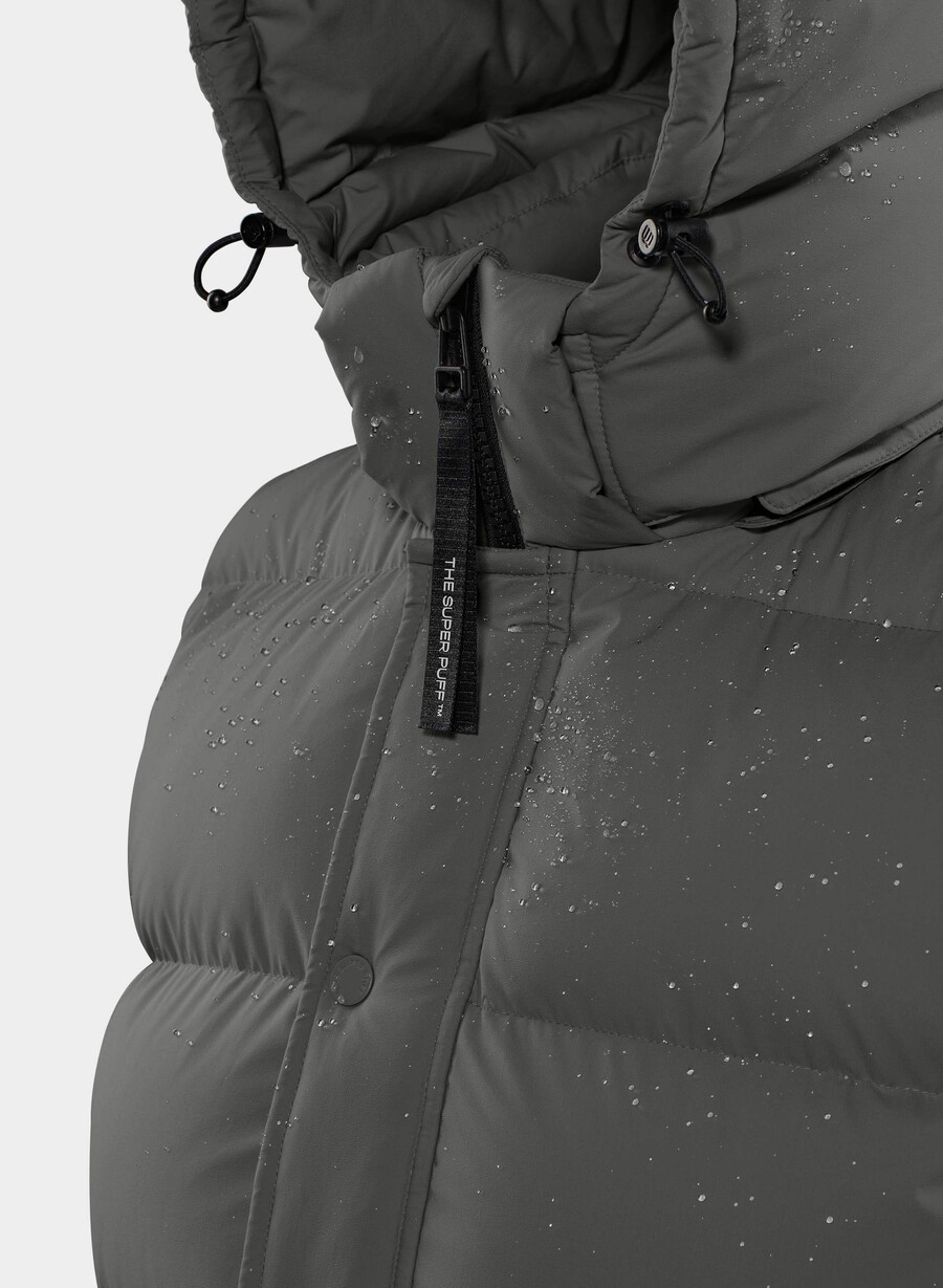 the super puff gilet - climatte grigio carbone