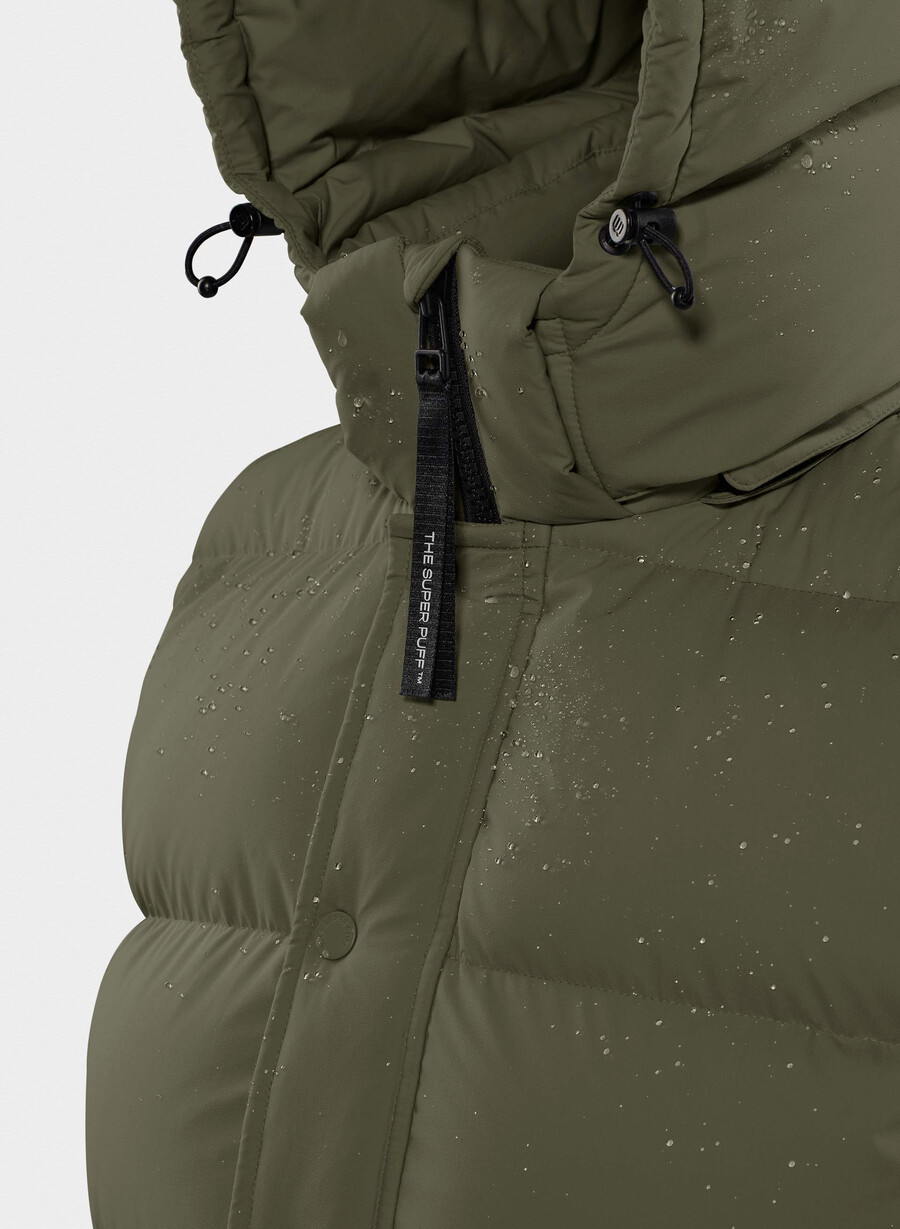 the super puff gilet - climatte dark olive