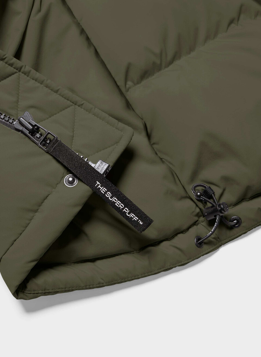 the super puff gilet - climatte dark olive