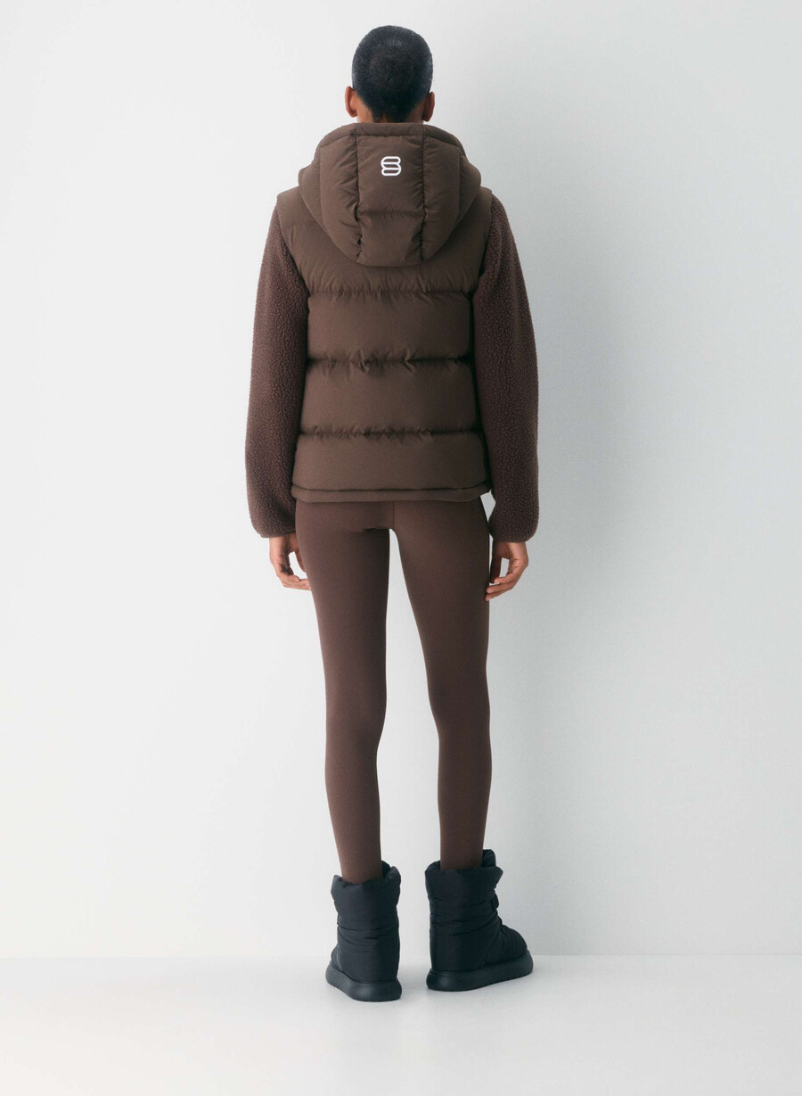 the super puff gilet - climatte modern taupe