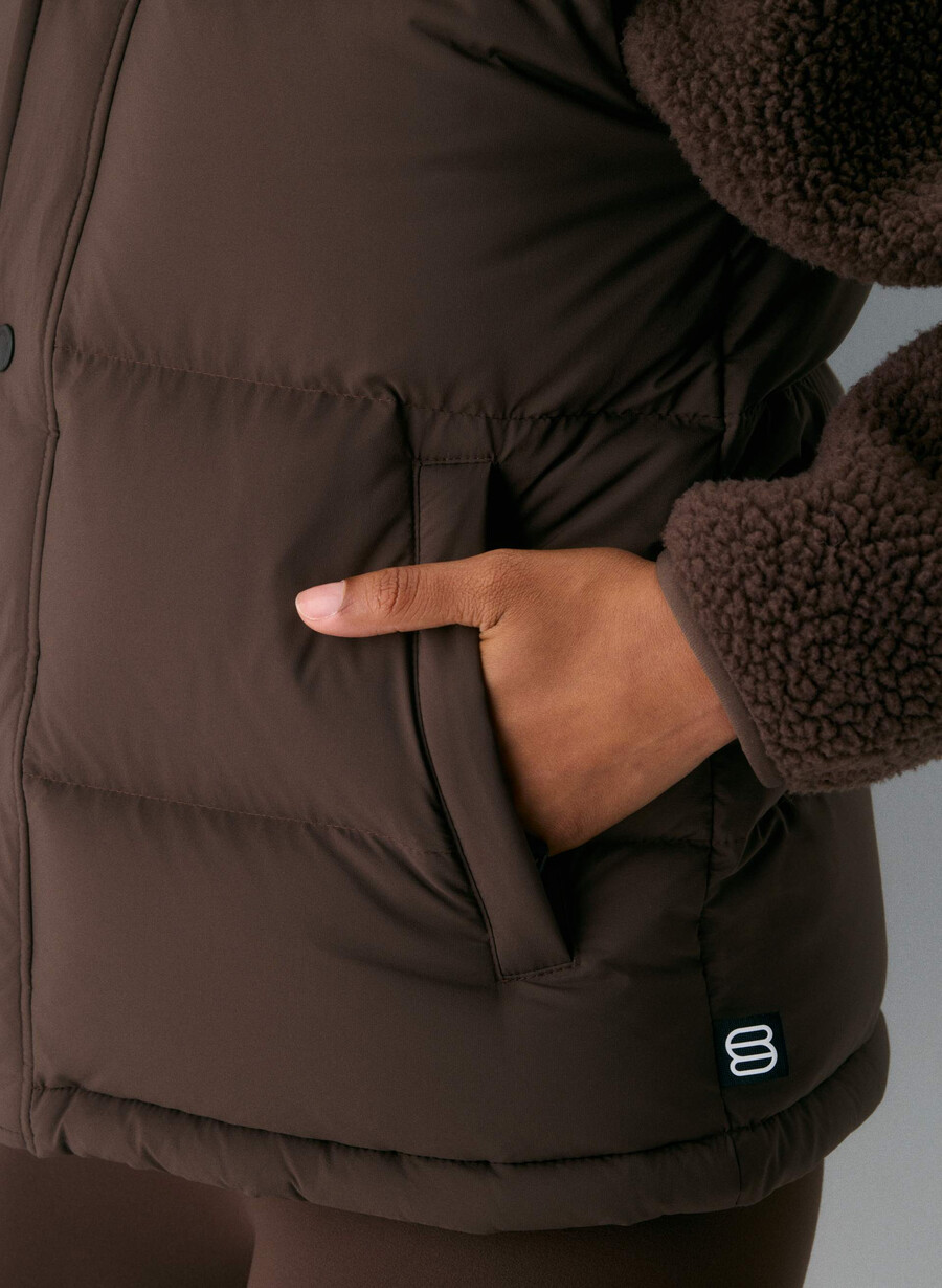 the super puff gilet - climatte modern taupe