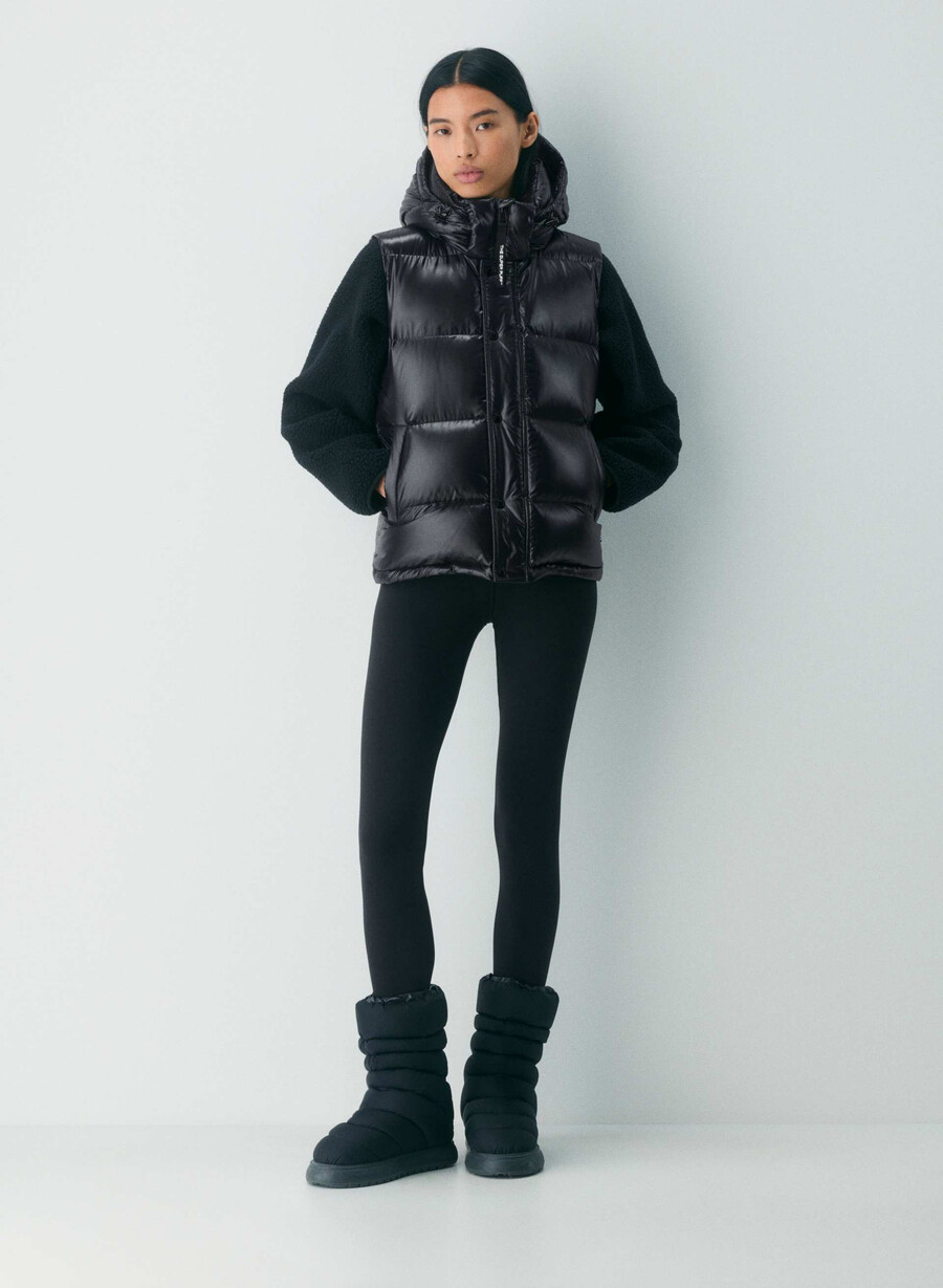 gilet the super puff - nero lucido