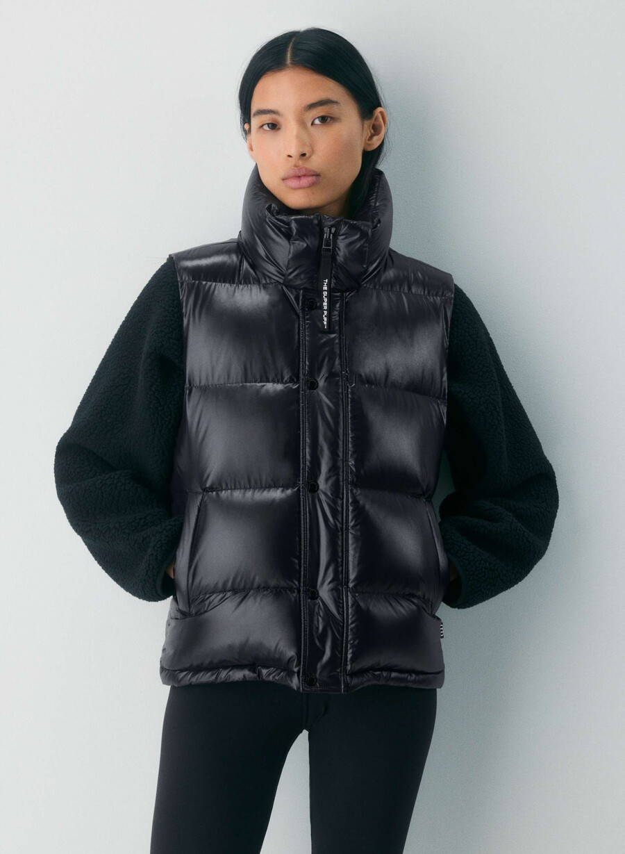 gilet the super puff - nero lucido