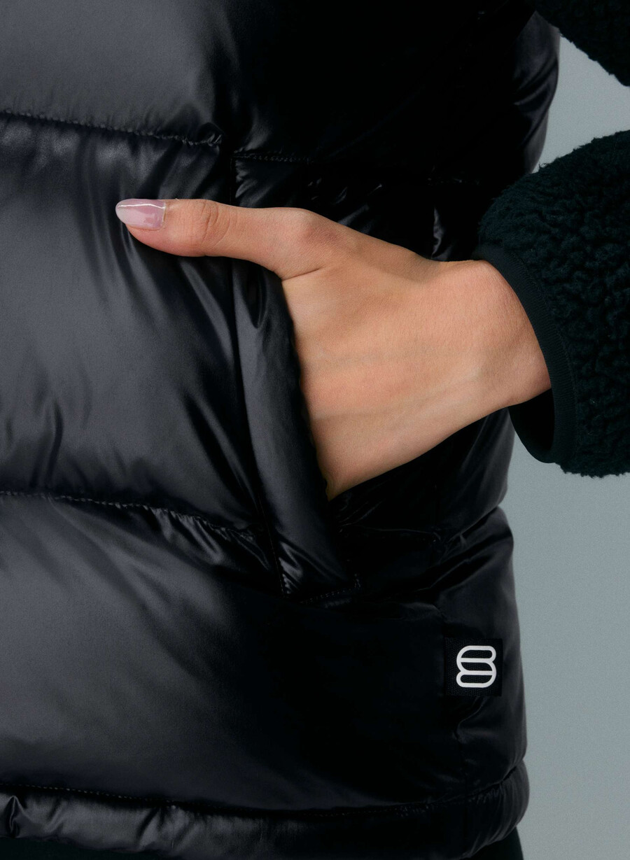 gilet the super puff - nero lucido