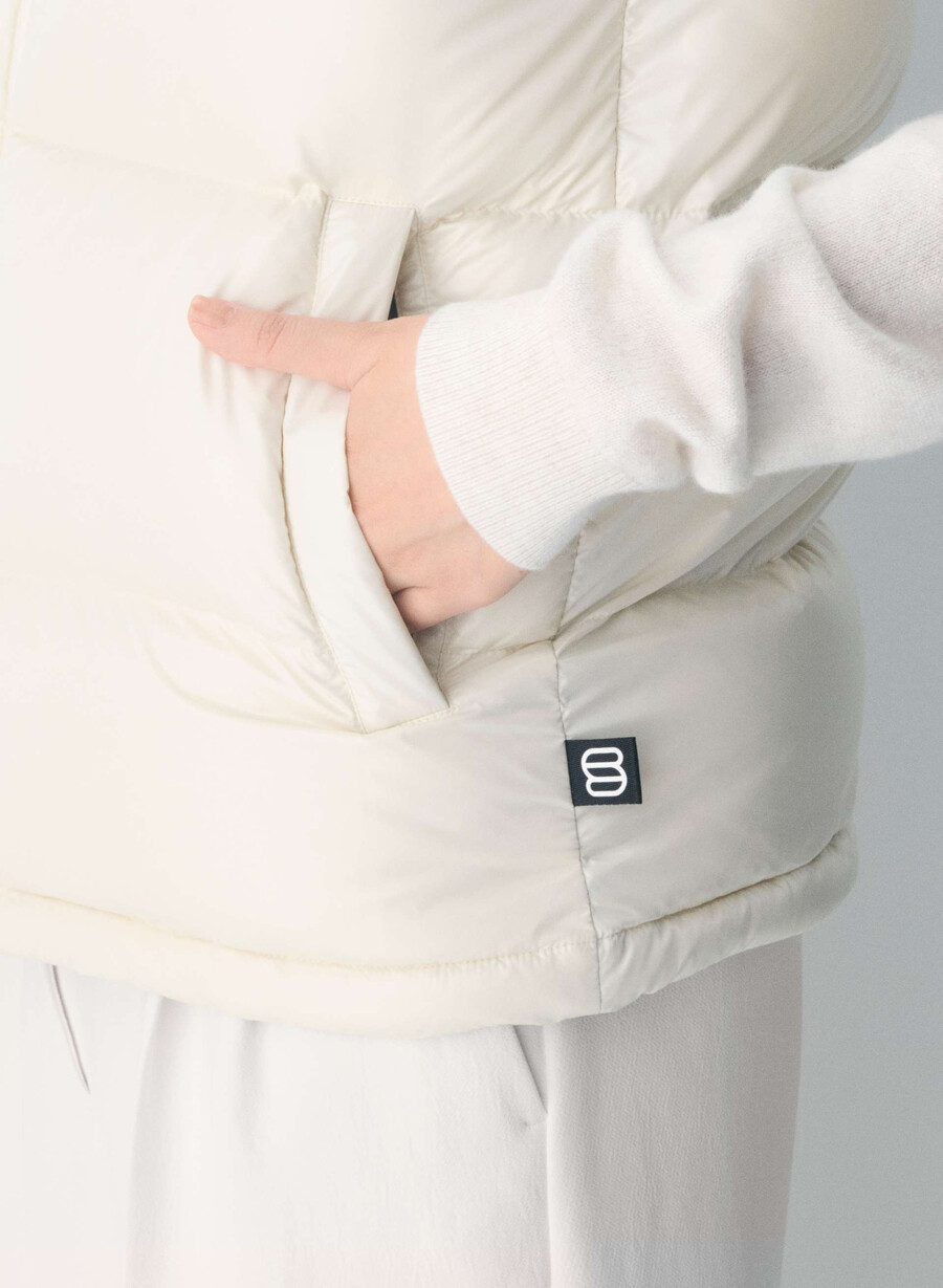 gilet the super puff - birch lucido