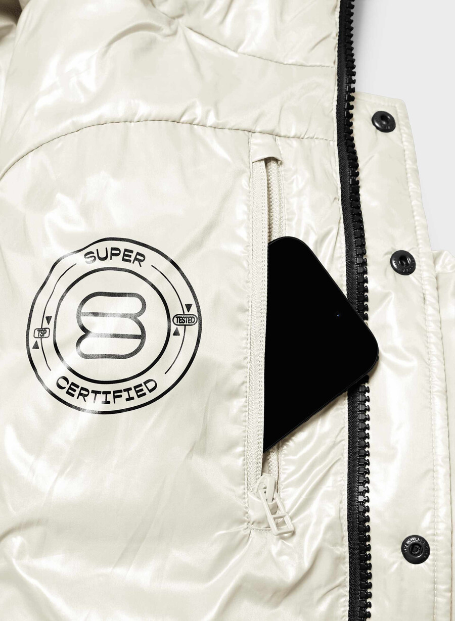 gilet the super puff - birch lucido