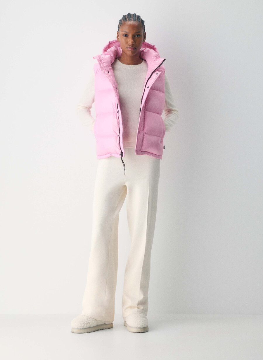 gilet the super puff - rosa morganite lucido