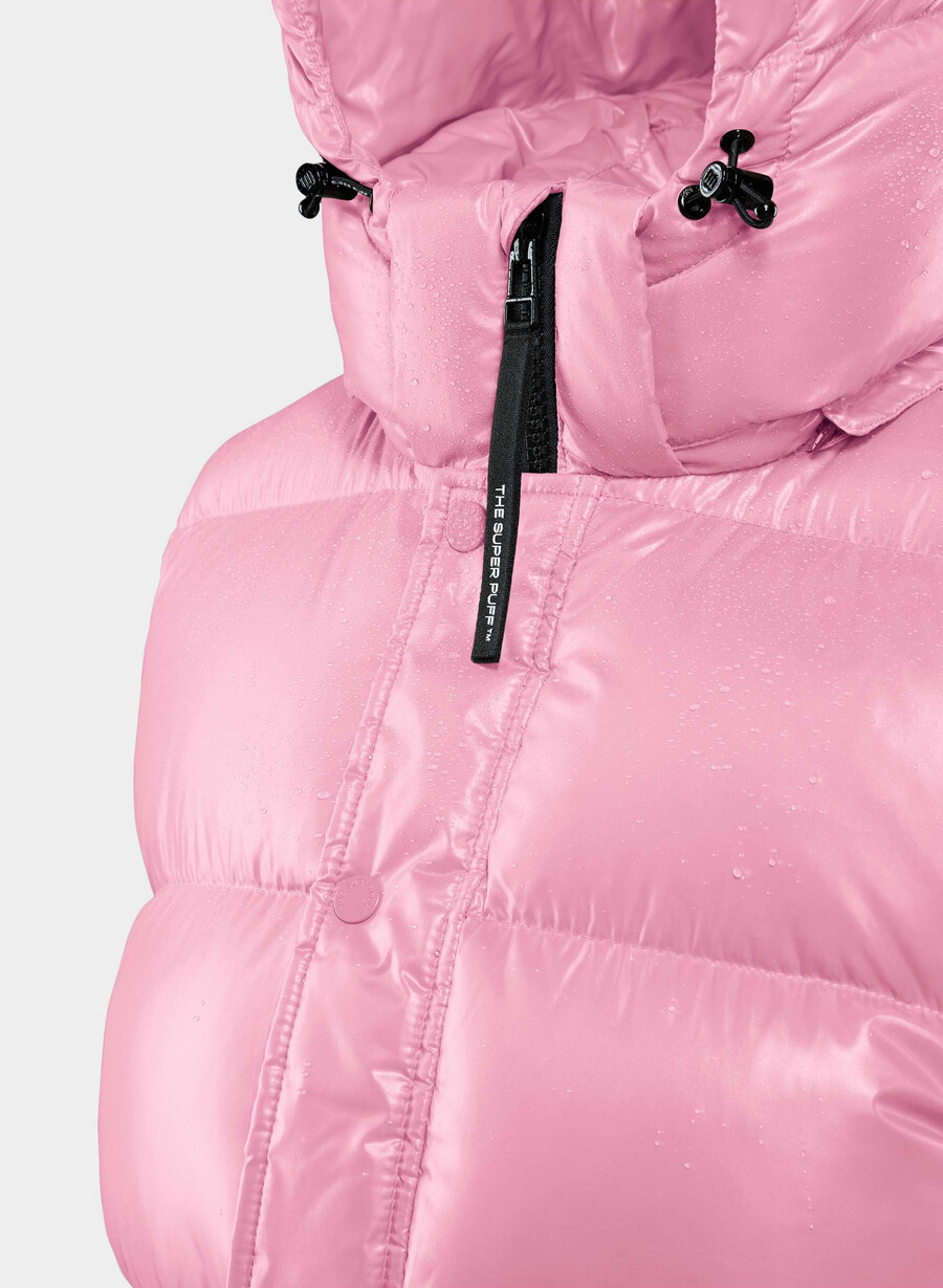 gilet the super puff - rosa morganite lucido