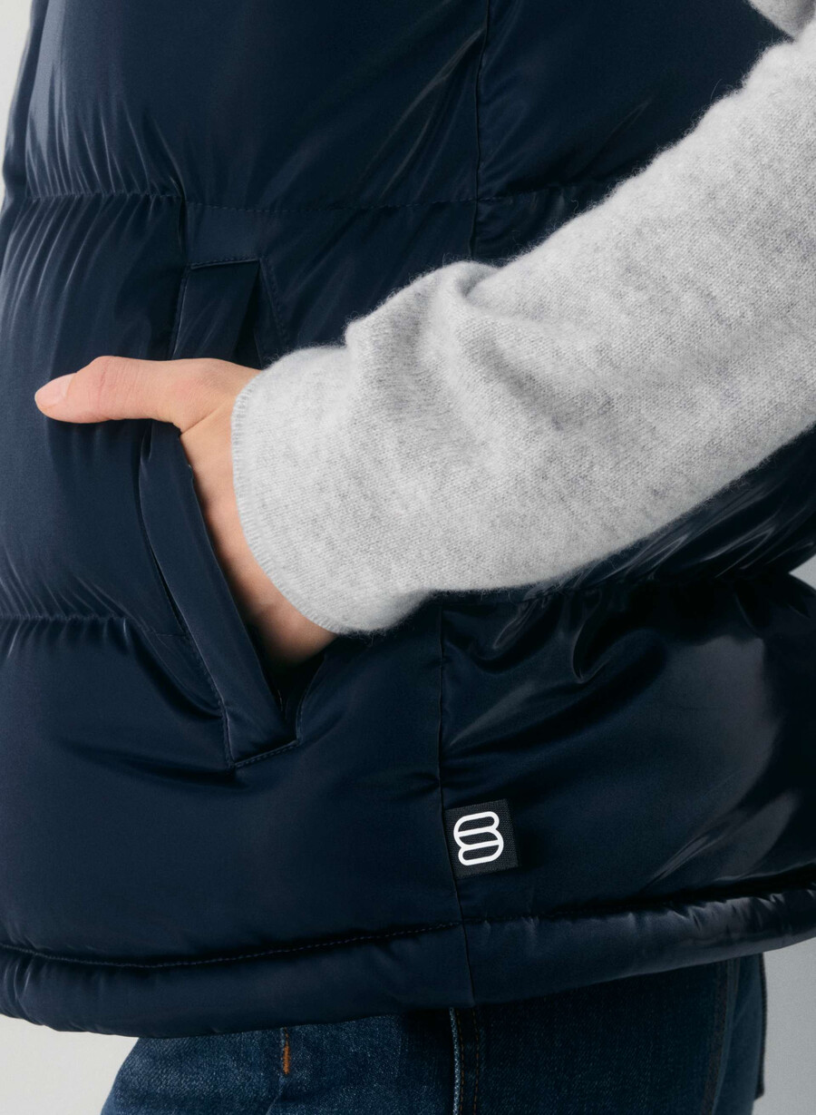 the super puff vest - liquid shine admiral