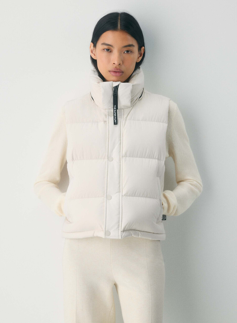canotta corta the super puff - climatte perla opaca